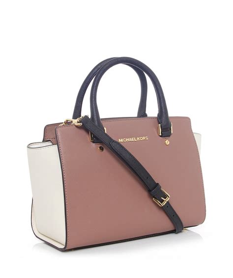 michael kors selma colorblock satchel|Michael Kors Womens Selma Satchel .